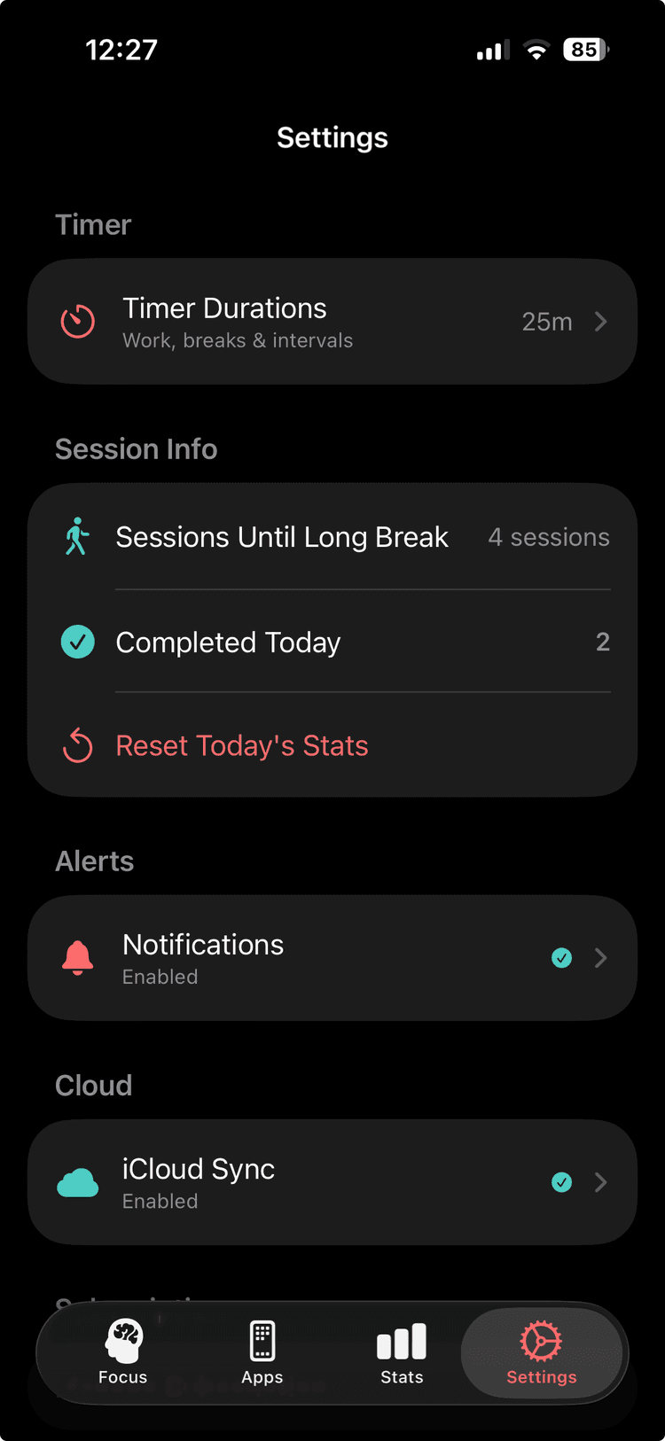 App Blocking Screenshot